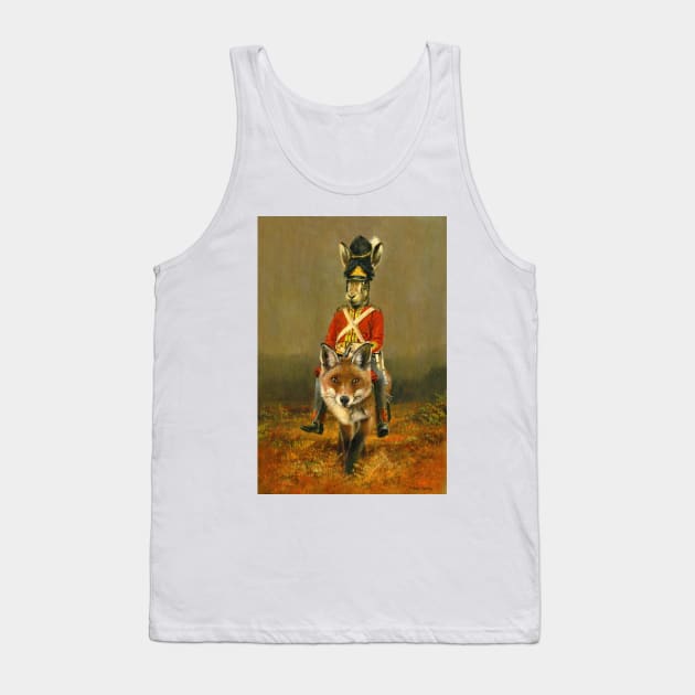 Hare And Fox Cavalry Tank Top by mictomart